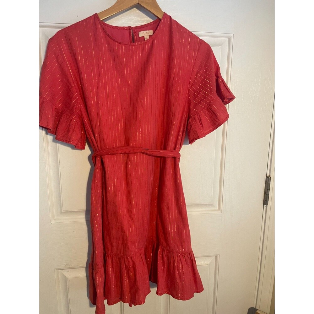 Pink Chicken Womens Pink with Gold dress size S